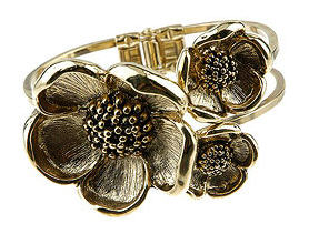 Floral Hinge Bracelet